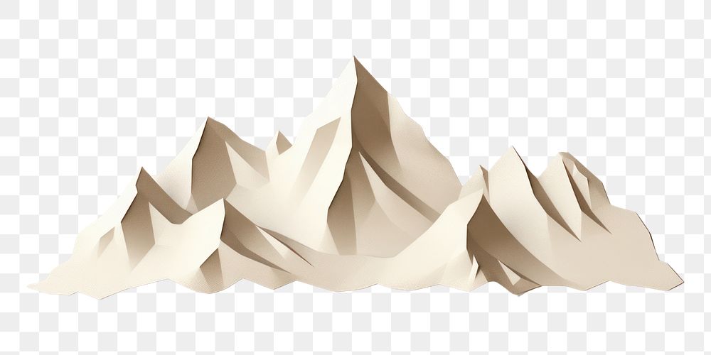 PNG Mountain paper art creativity. AI generated Image by rawpixel.