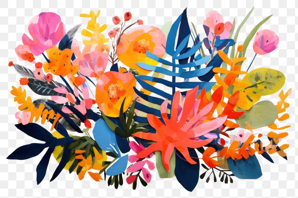 PNG Plant painting backgrounds pattern. 