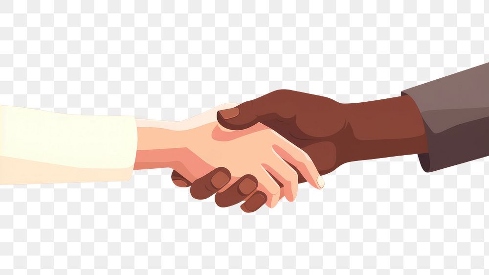 PNG Hand holding handshake togetherness agreement. AI generated Image by rawpixel.