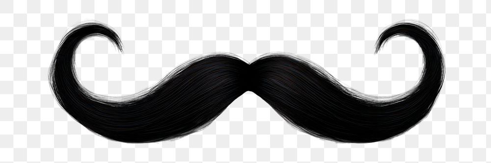 PNG Moustache mustache person black. AI generated Image by rawpixel.