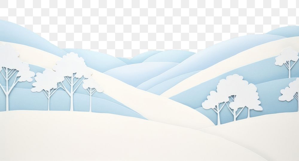 PNG Snow landscape painting nature. AI generated Image by rawpixel.