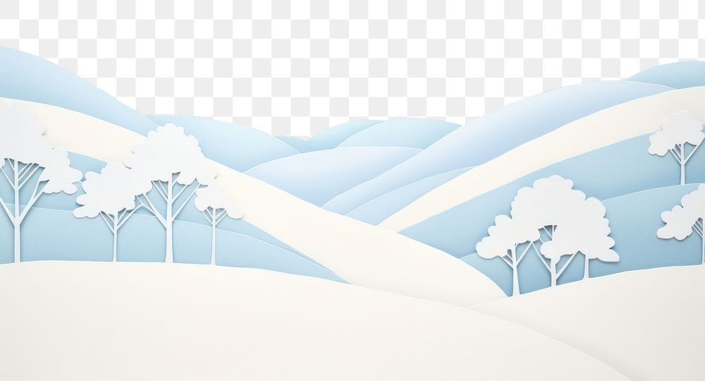 PNG Snow landscape painting nature. 