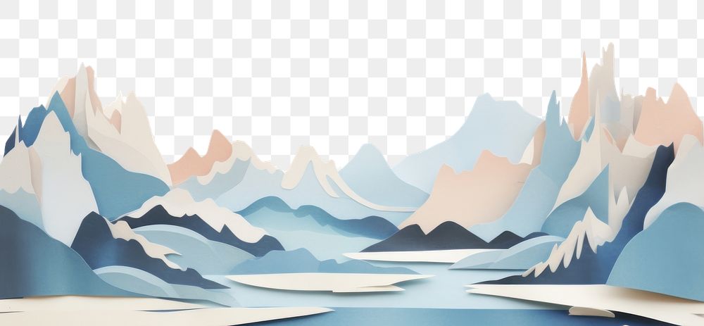 PNG Artic landscape mountain painting nature. AI generated Image by rawpixel.