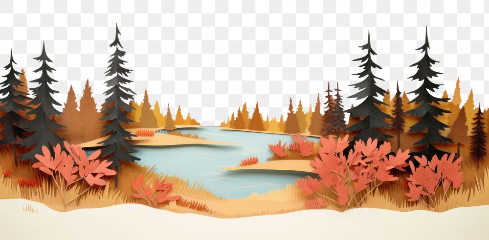 PNG Landscape outdoors painting nature. AI generated Image by rawpixel.