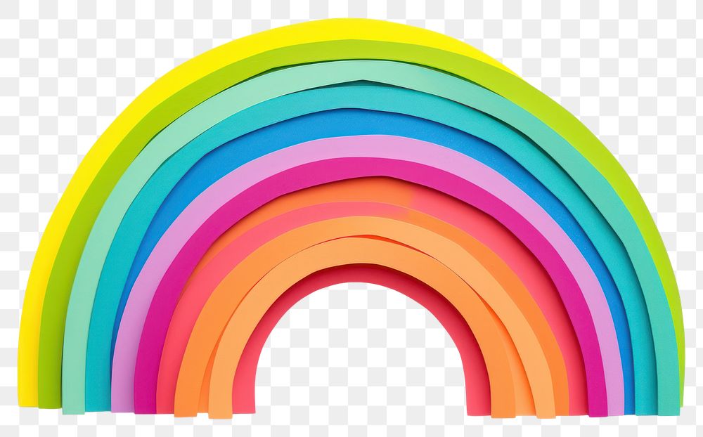 PNG Rainbow white background architecture creativity. AI generated Image by rawpixel.
