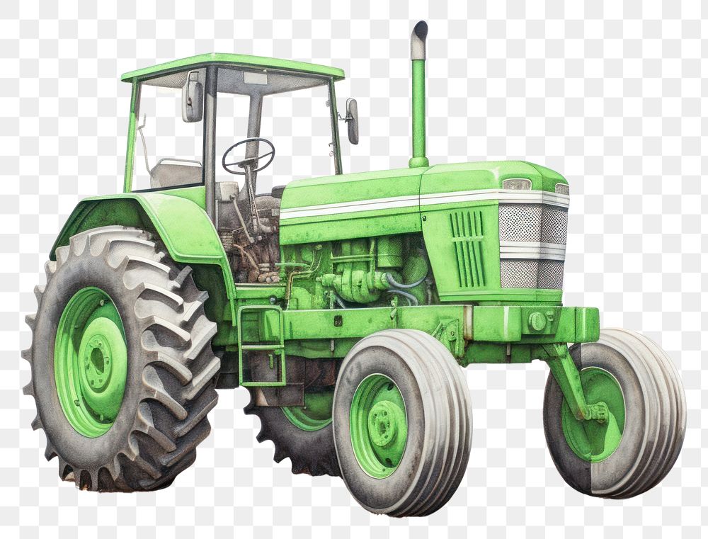 PNG Farming tractor vehicle drawing wheel. AI generated Image by rawpixel.