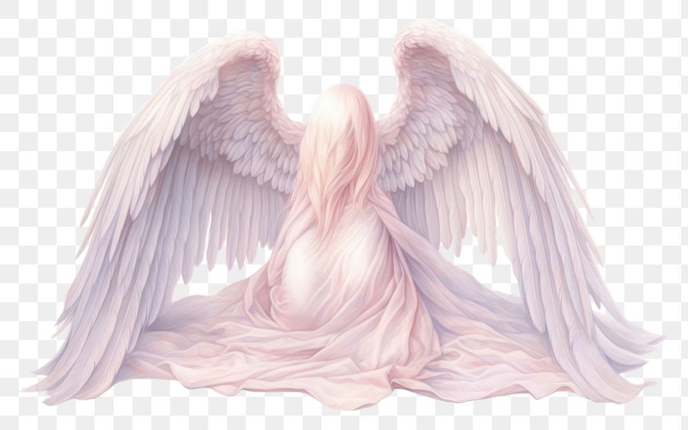 PNG Angel creativity archangel softness. AI generated Image by rawpixel.