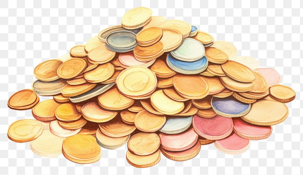 PNG Treasure coin backgrounds money. AI generated Image by rawpixel.