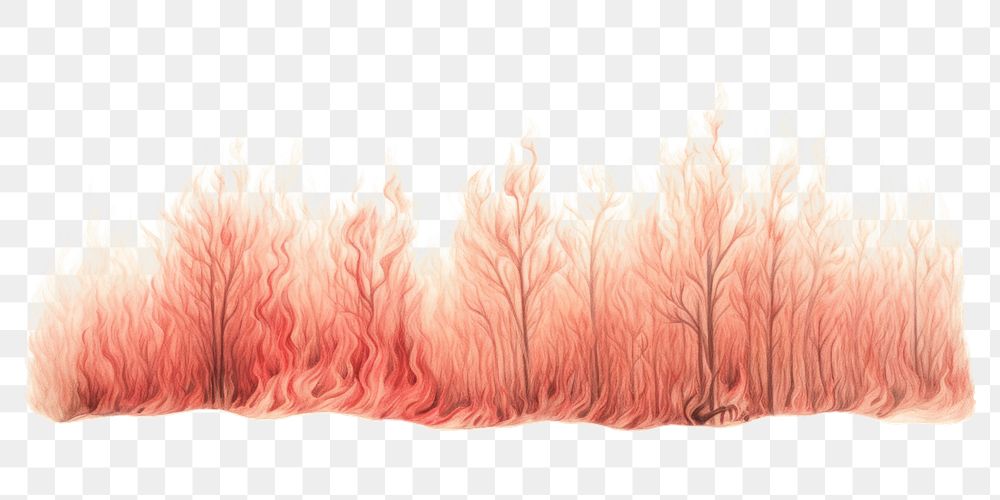PNG Wildfire drawing texture red. AI generated Image by rawpixel.