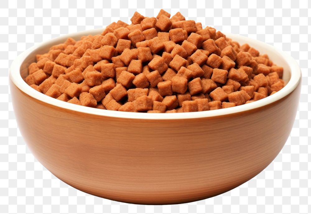 PNG Cat food bowl white background ingredient. AI generated Image by rawpixel.