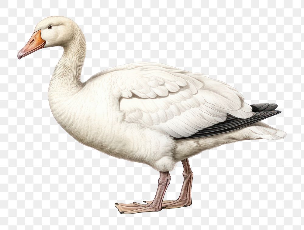 PNG Snow goose animal white bird. AI generated Image by rawpixel.