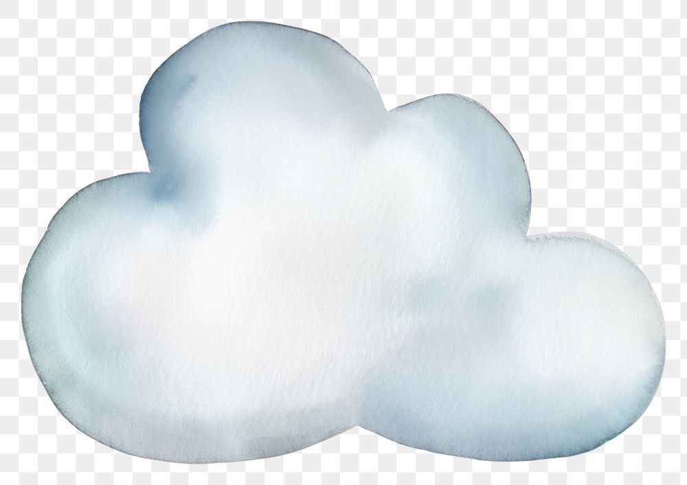 PNG Cloud white white background cushion. 