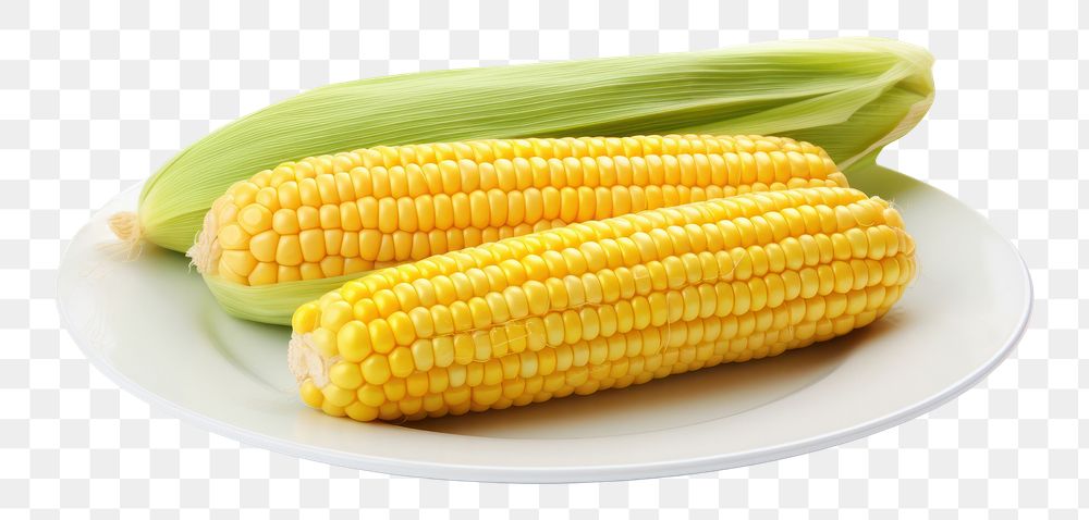 PNG Plate corn plant food. AI generated Image by rawpixel.