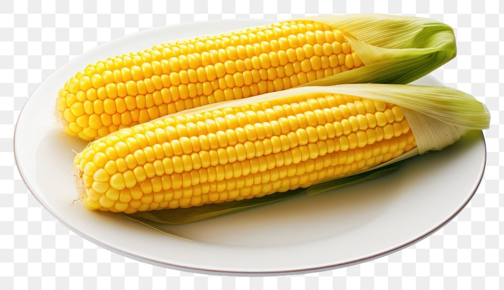 PNG Plate corn plant food. AI generated Image by rawpixel.