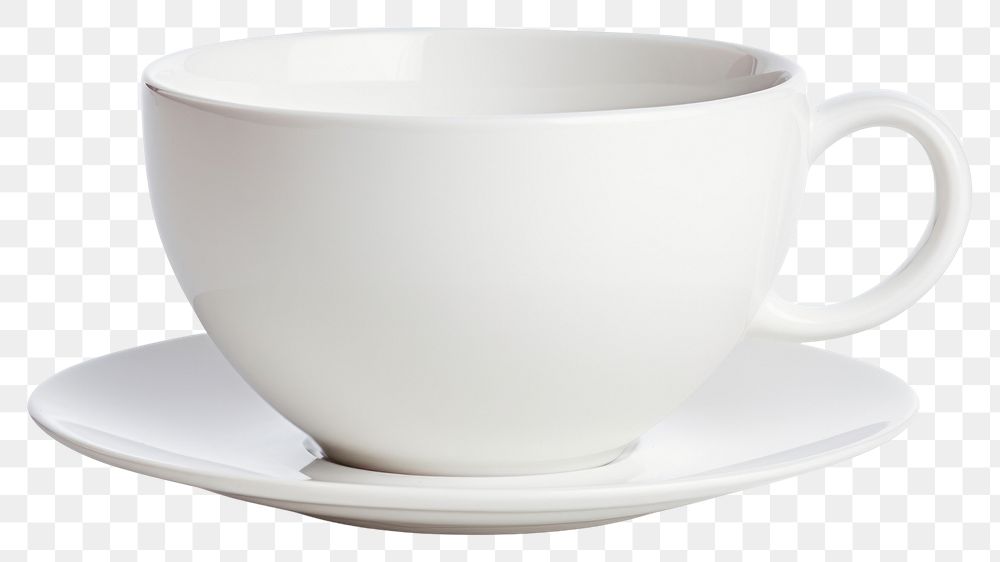 PNG Tea cup porcelain saucer coffee. AI generated Image by rawpixel.