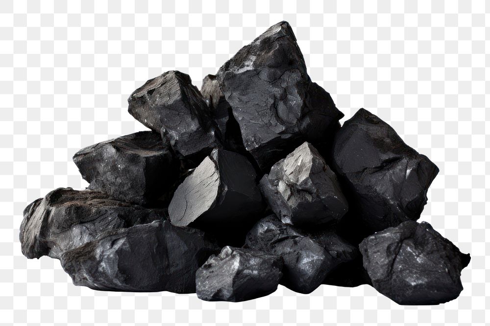 PNG Mineral rock coal anthracite. AI generated Image by rawpixel.