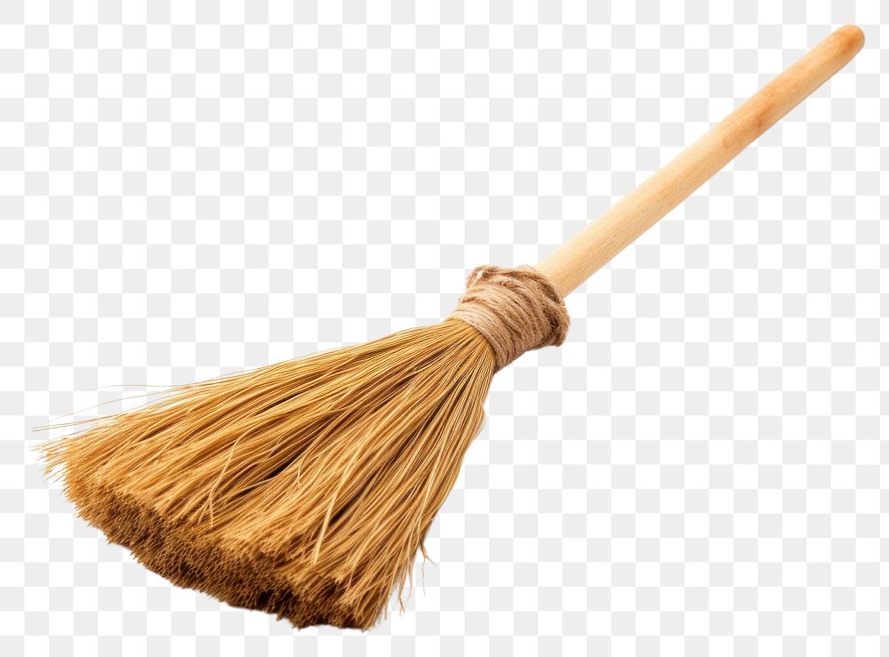 PNG Broom white background sweeping cleaning. AI generated Image by rawpixel.