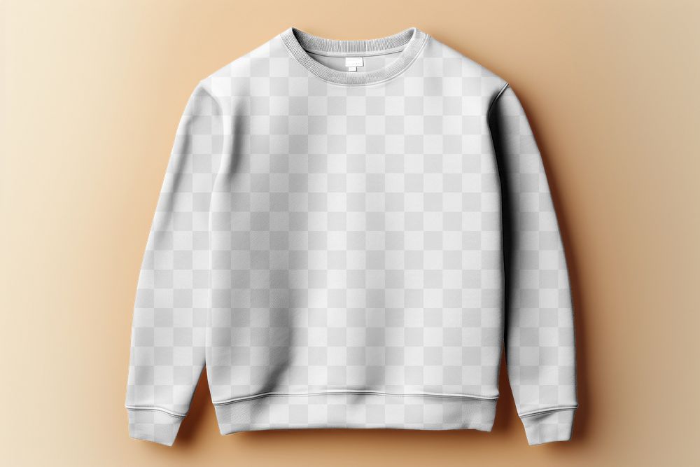 Sweater png mockup, transparent apparel