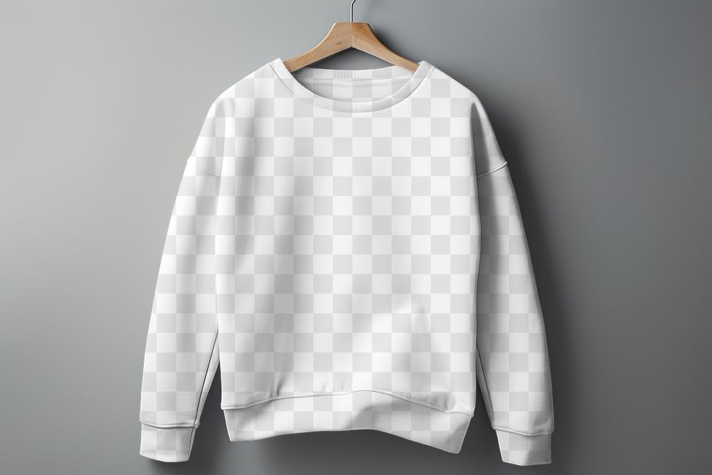 Sweater png transparent mockup