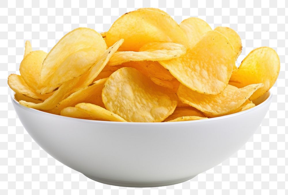 PNG Crisps bowl snack food. 