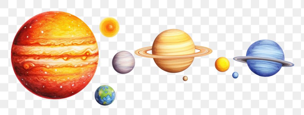PNG Solar system astronomy universe planet. AI generated Image by rawpixel.