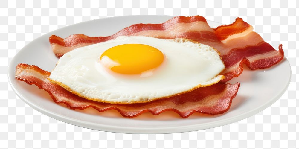 PNG Breakfast egg bacon fried. AI generated Image by rawpixel.