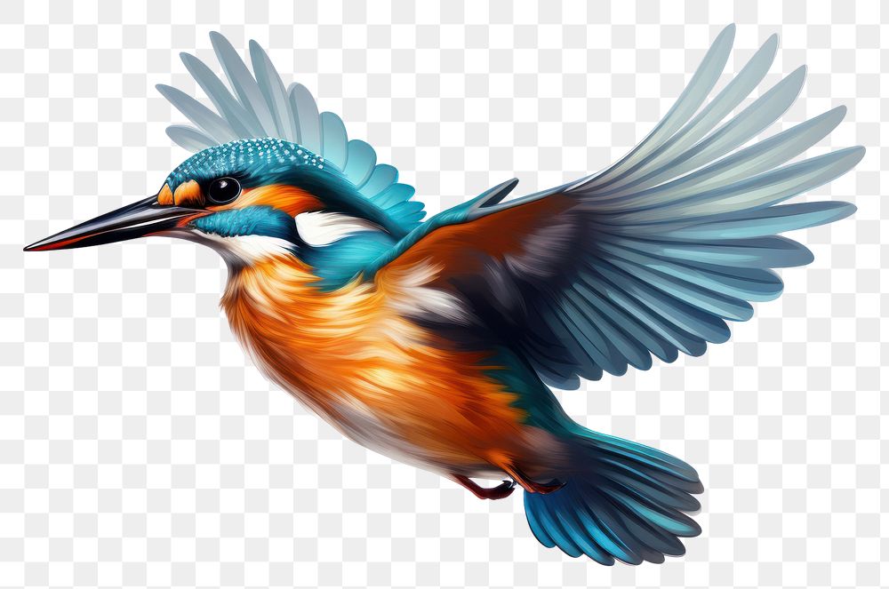 PNG Kingfisher animal flying bird