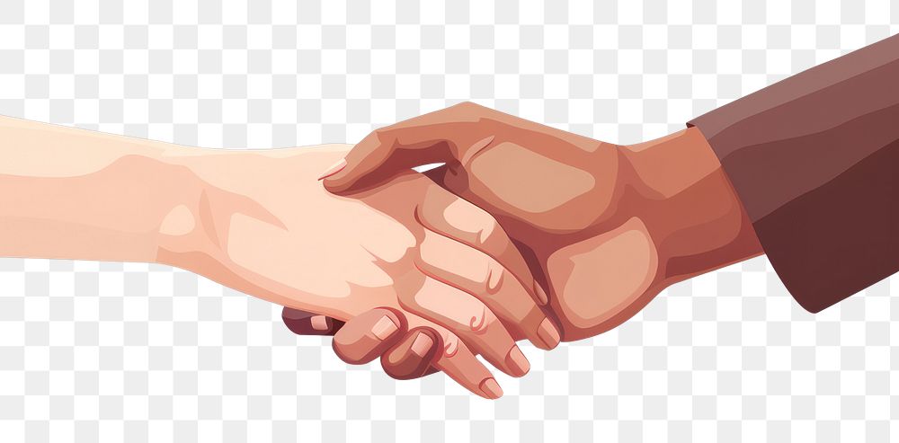 PNG Pinky promise handshake togetherness agreement. 