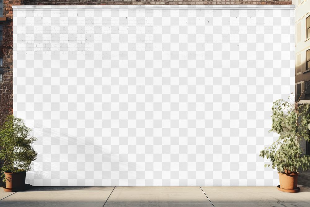 Brick wall building png mockup, transparent design