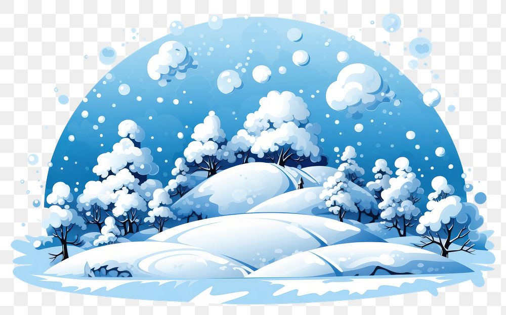PNG Snow snow winter nature. AI generated Image by rawpixel.