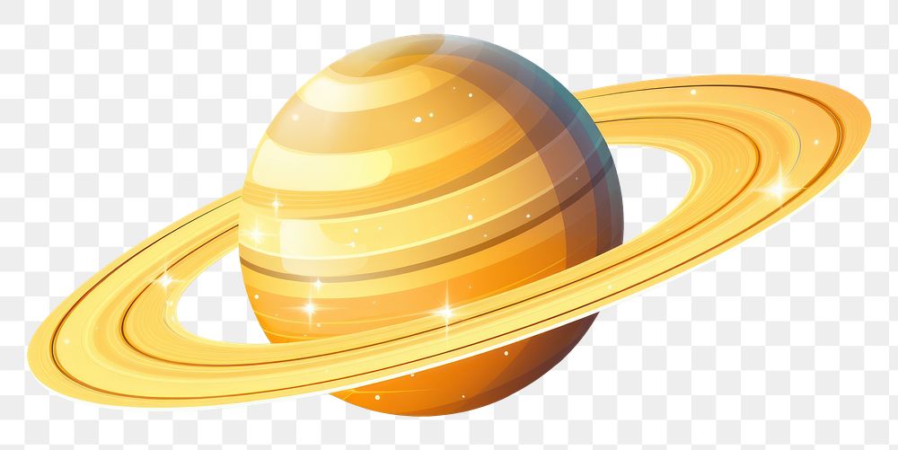 PNG Saturn cartoon planet space. AI generated Image by rawpixel.
