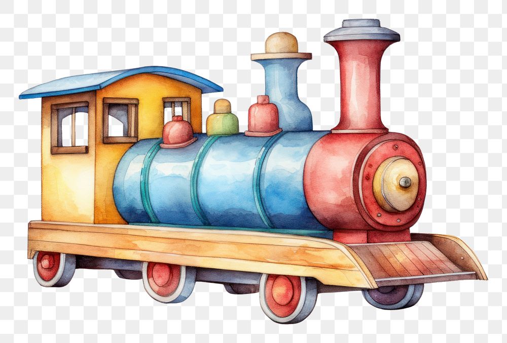 PNG Toy train locomotive vehicle railway. 