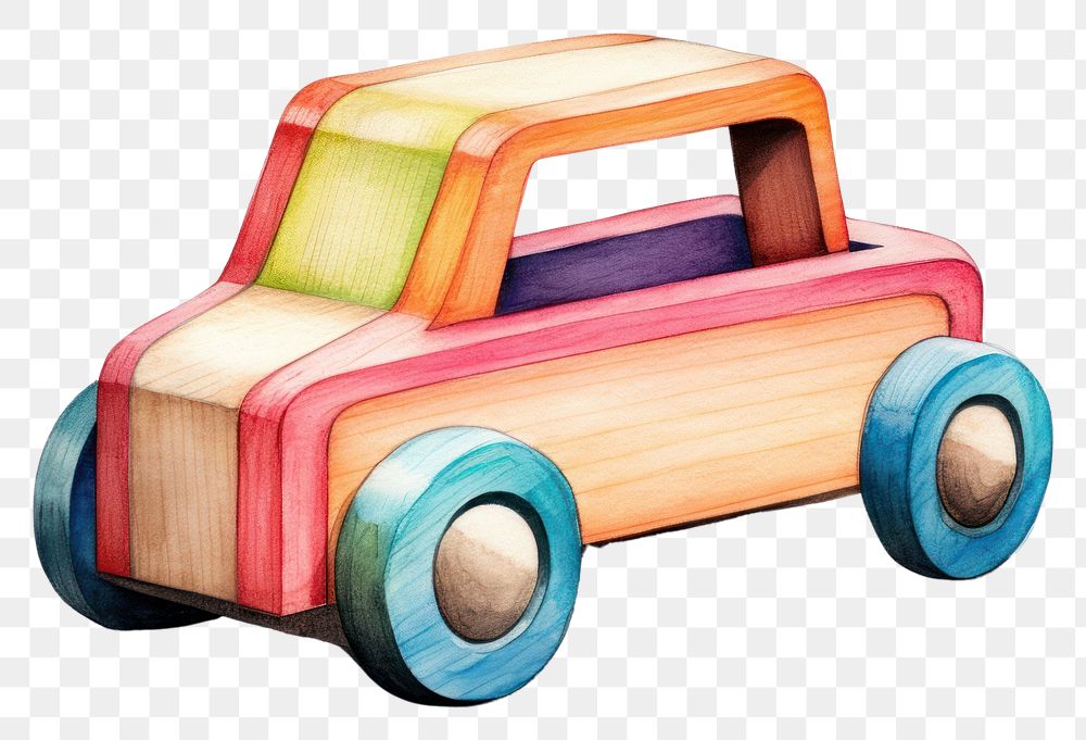 PNG Toy car vehicle drawing white background. AI generated Image by rawpixel.