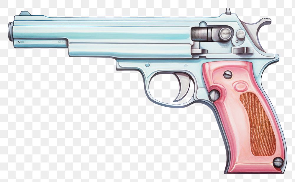 PNG Toy gun handgun weapon white background. AI generated Image by rawpixel.