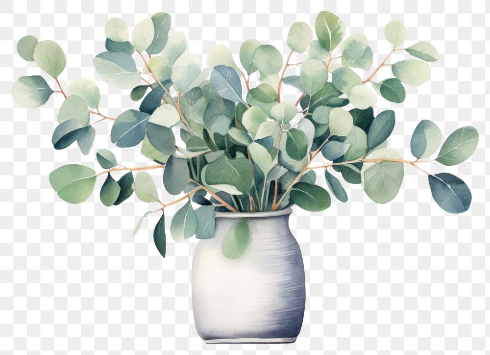 PNG Vase flower plant leaf. AI generated Image by rawpixel.