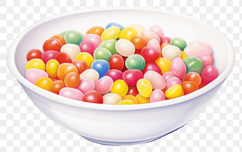 PNG Candy bowl confectionery pill. AI generated Image by rawpixel.