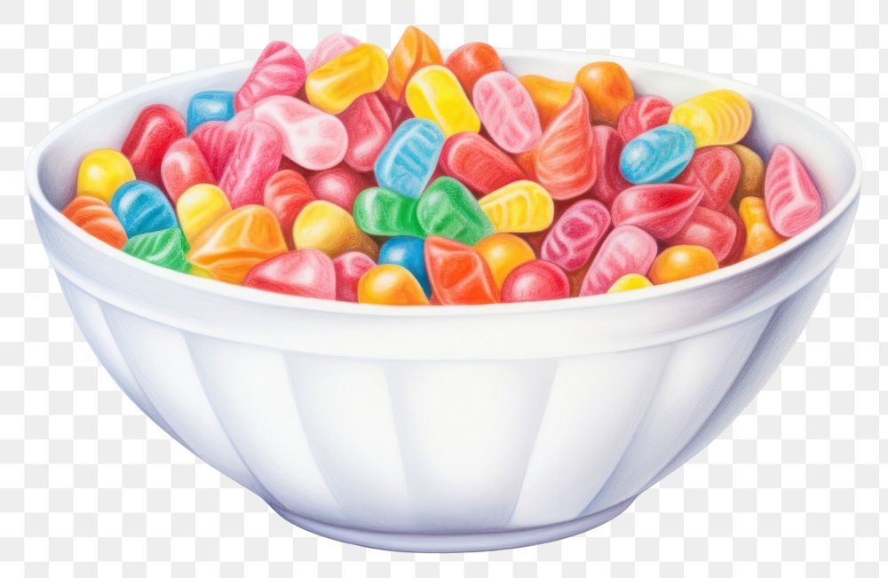 PNG Candy bowl confectionery dessert. AI generated Image by rawpixel.