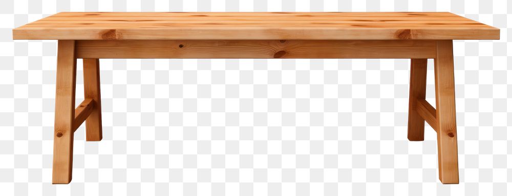 PNG Table wood furniture bench. AI generated Image by rawpixel.