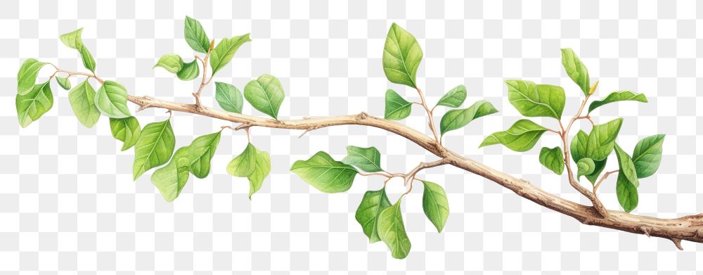 PNG Tree branch plant herbs leaf. 