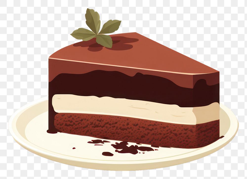 PNG Mousse cake chocolate dessert food. AI generated Image by rawpixel.