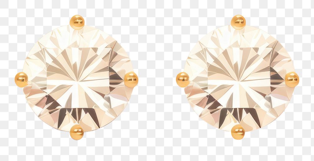 PNG Diamond earrings gemstone jewelry accessories. 