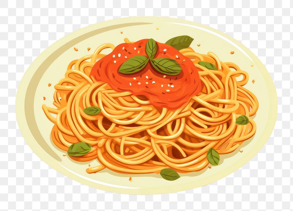 PNG Spaghetti spaghetti plate food. | Premium PNG - rawpixel