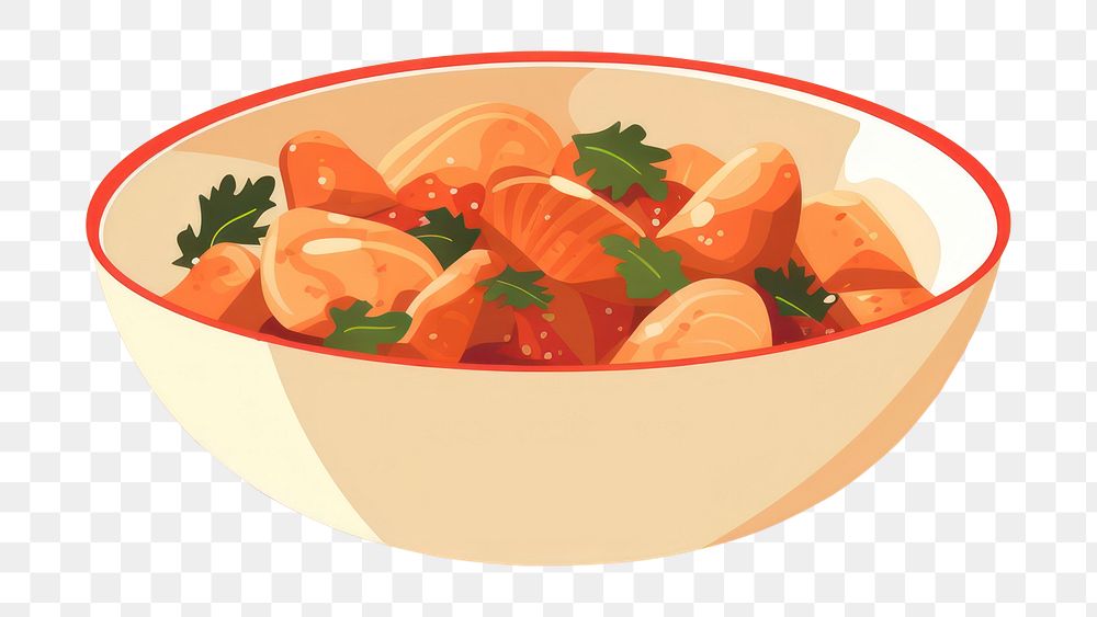 PNG Chicken Stew bowl food dish. AI generated Image by rawpixel.