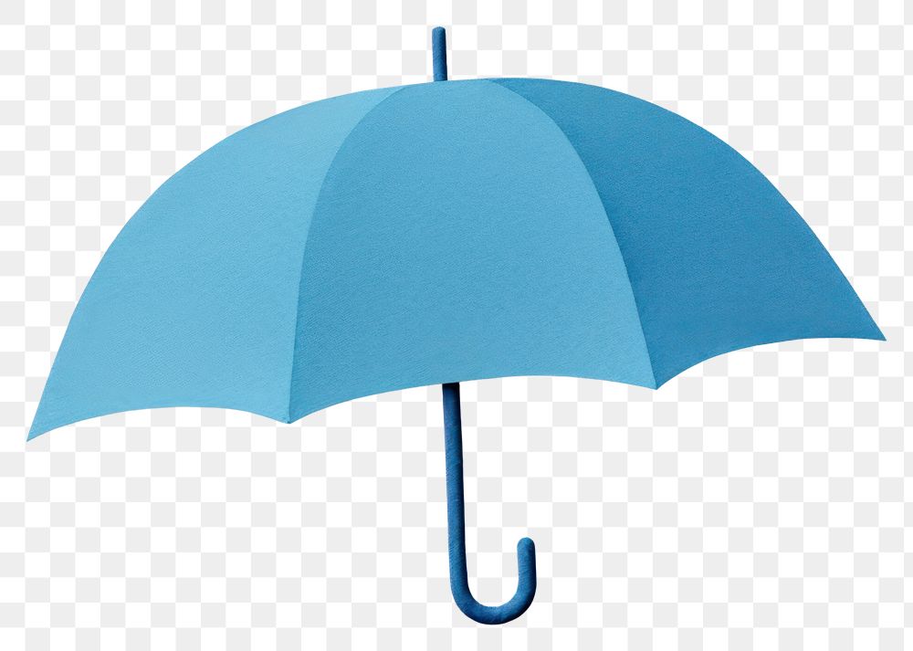 PNG Blue umbrella white background protection simplicity. 