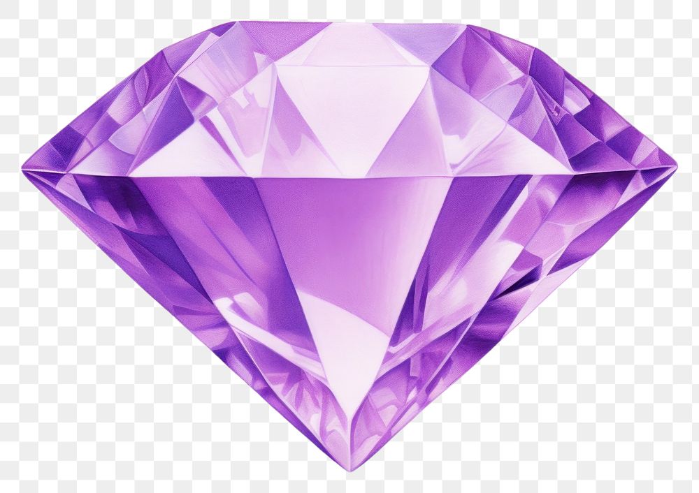 PNG Gemstone amethyst jewelry diamond. AI generated Image by rawpixel.
