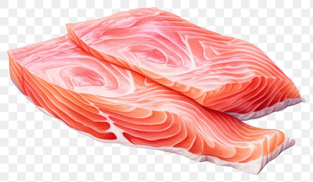 PNG Japanese Sashimi seafood salmon meat. AI generated Image by rawpixel.