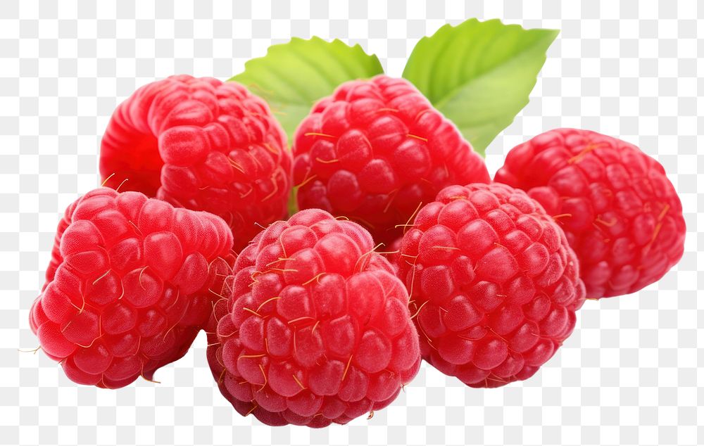 PNG Raspberries fruit raspberry plant food. AI generated Image by rawpixel.