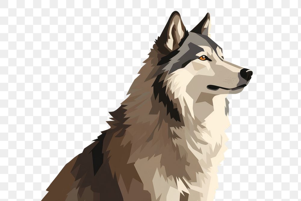 PNG Gray wolf mammal animal pet. AI generated Image by rawpixel.