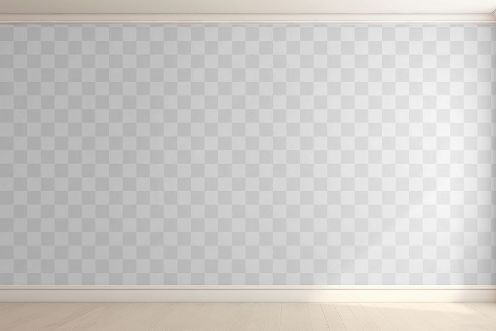 Wall png mockup, transparent design