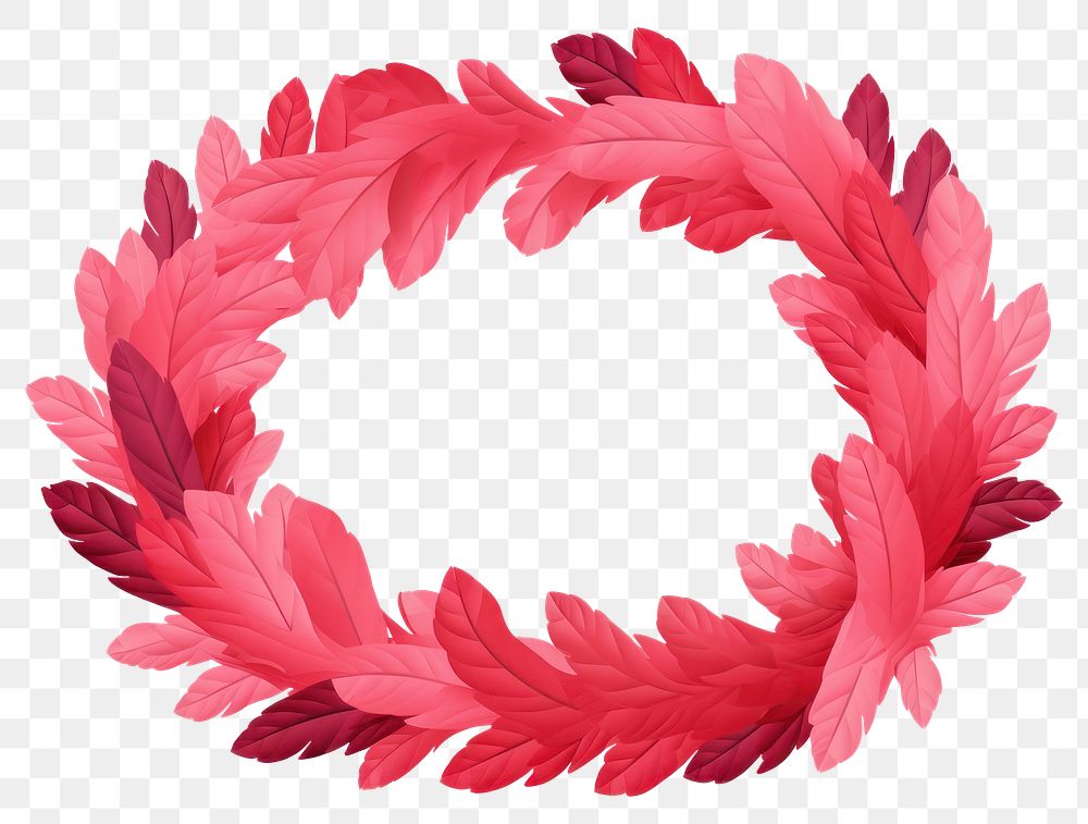 PNG Wreath plant white background celebration. 